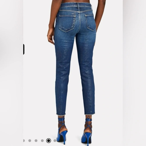 L'AGENCE El Matador glitter Coated Skinny Jeans - Picture 4 of 10